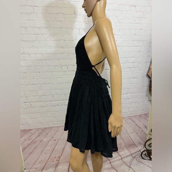 FREE PEOPLE Forever Favorite Mini Dress in black Super Sexy in size Medium NWT - Picture 4 of 16